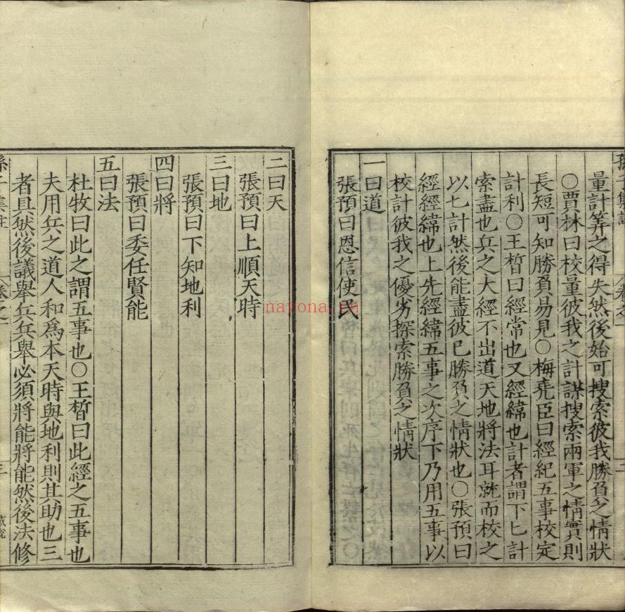 孙子集注.孙武着.十三卷