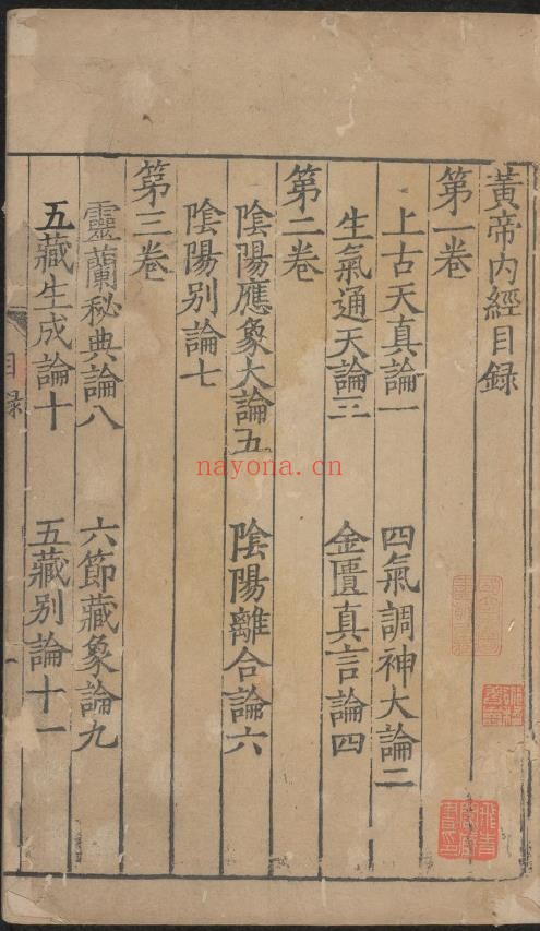 宋椠素问.重广补注黄帝内经素问24卷.唐朝宝应元年762年.飞青阁杨守敬藏本pdf