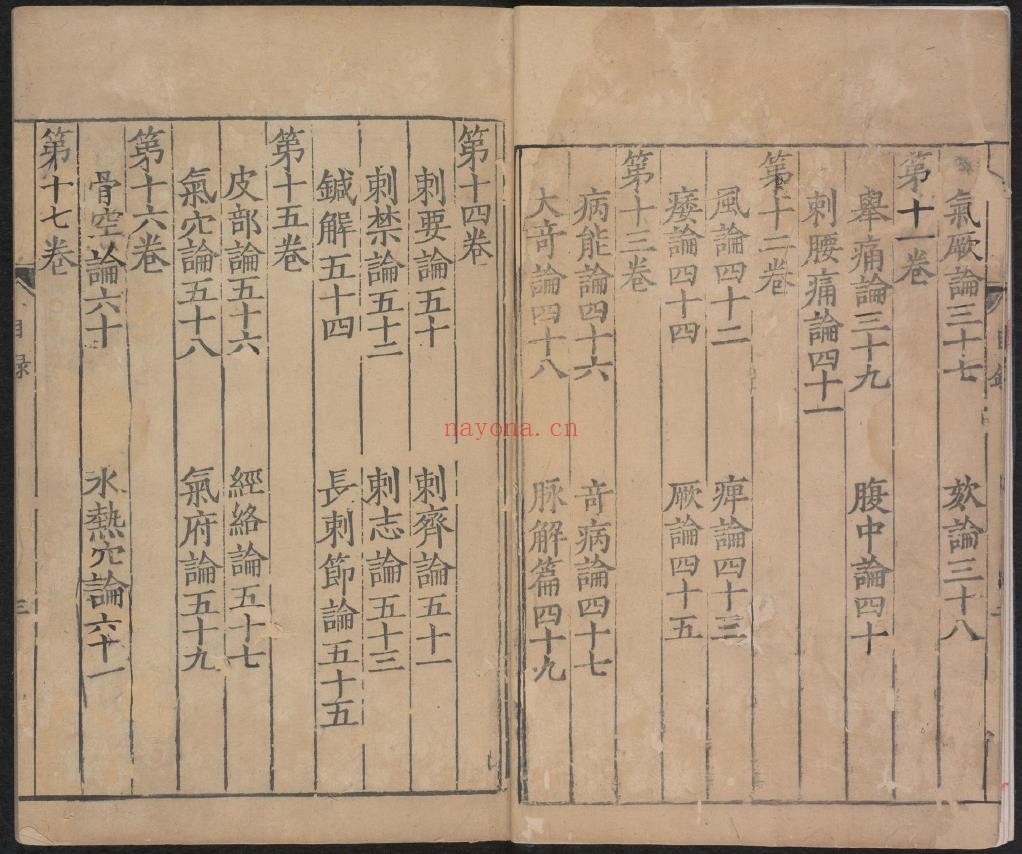 宋椠素问.重广补注黄帝内经素问24卷.唐朝宝应元年762年.飞青阁杨守敬藏本pdf