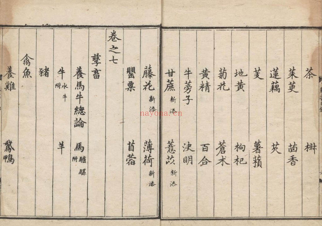 农桑辑要.七卷.元.司农司编.元延祐时期刊大字本pdf