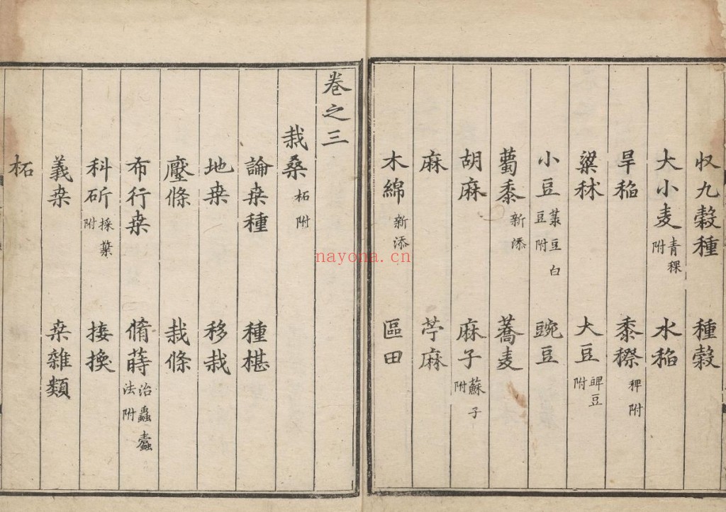 农桑辑要.七卷.元.司农司编.元延祐时期刊大字本pdf