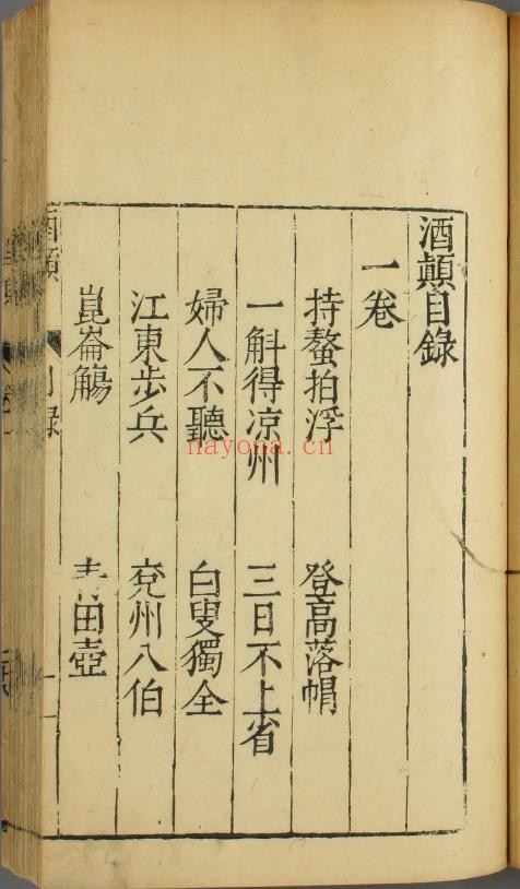 酒颠.2卷.附酒颠补.3卷.夏树芳编.陈继儒补.明刊本.pdf