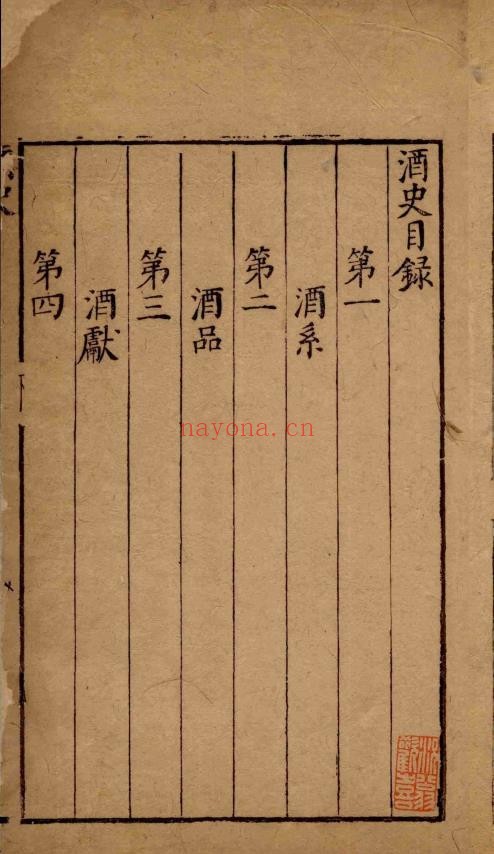 酒史.二卷.明.冯时化.撰.明隆庆四年（1570）独醒居士刊本.pdf