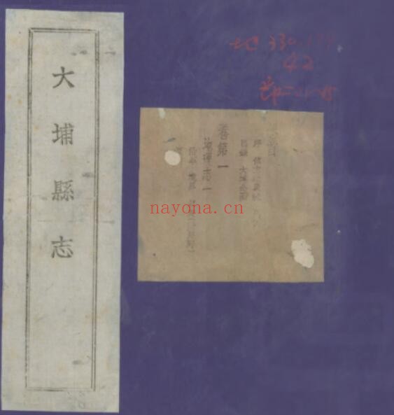 民国新修大埔县志PDF电子版网盘下载