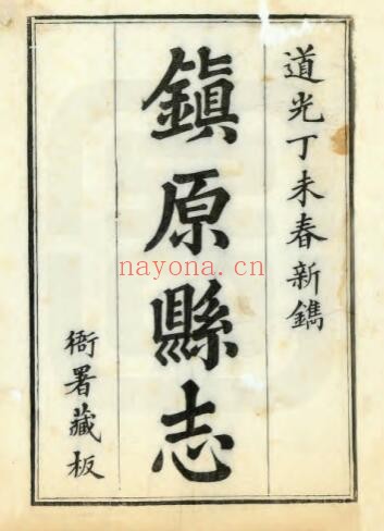 甘肃省庆阳市镇原县志(清道光版)二十二卷 李从图纂修PDF电子版网盘下载
