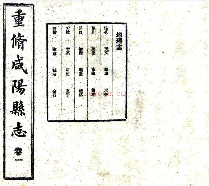 陕西省重修咸阳县志(民国版)刘安国修 吴廷锡 冯光裕纂PDF电子版网盘