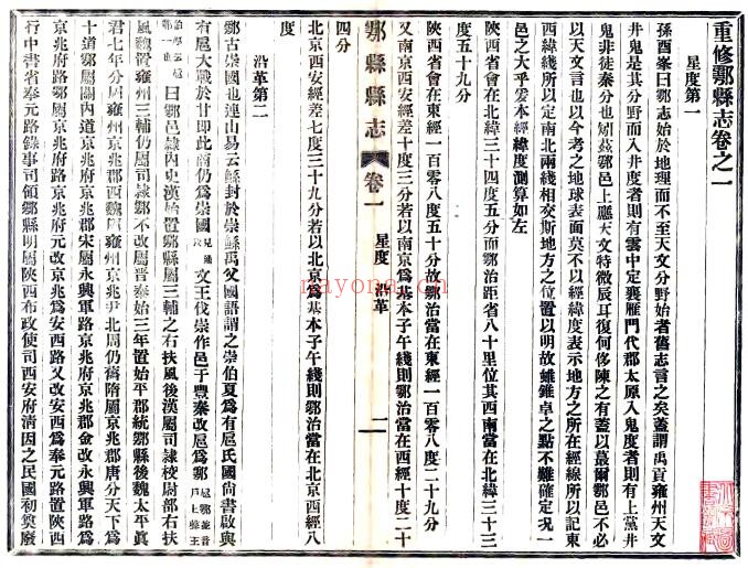 陕西省西安市重修鄠县志(民国版)强云程 赵葆真修PDF电子版网盘下载