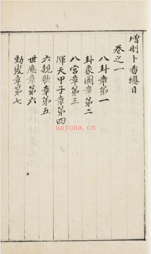 增删卜易 康熙29年(1690)彩色原版pdf