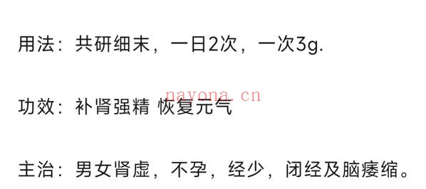 秘方补肾强精灵验方电子文档 中医秘方