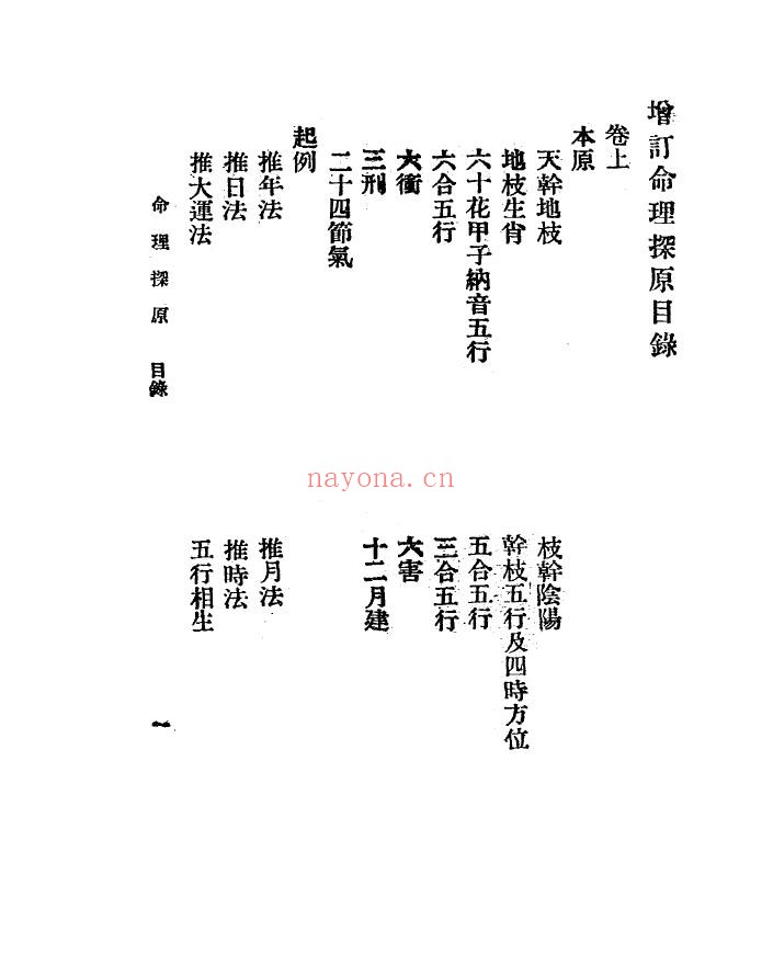 命理探源