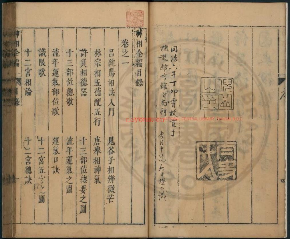 神相全编.(宋)陈希夷撰 (宋)陈希夷题.明末叶坊刊本pdf