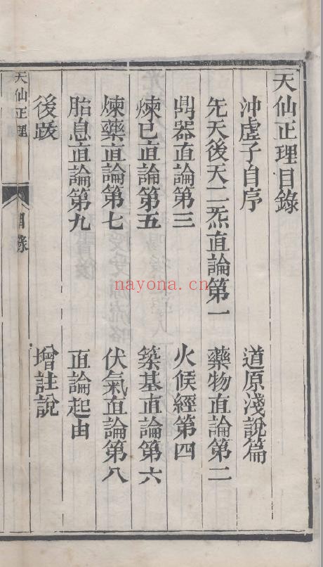 天仙正理直论增注.二卷.明.伍守阳撰.清光绪九年刊本.天津图书馆藏