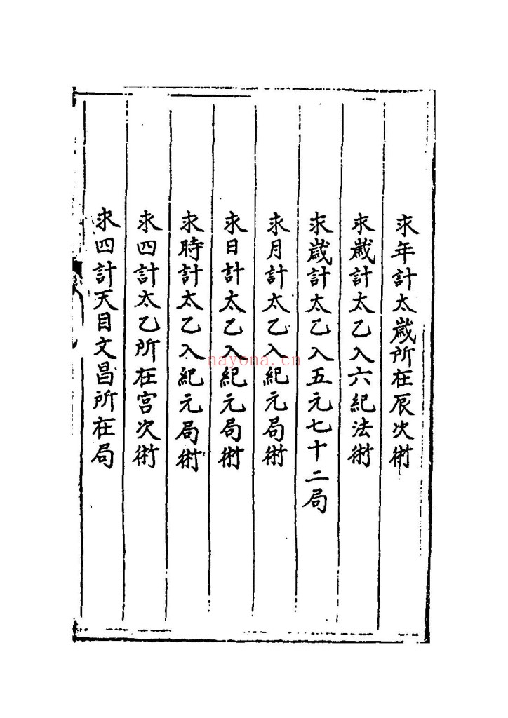 太乙统宗宝鉴PDF 20卷