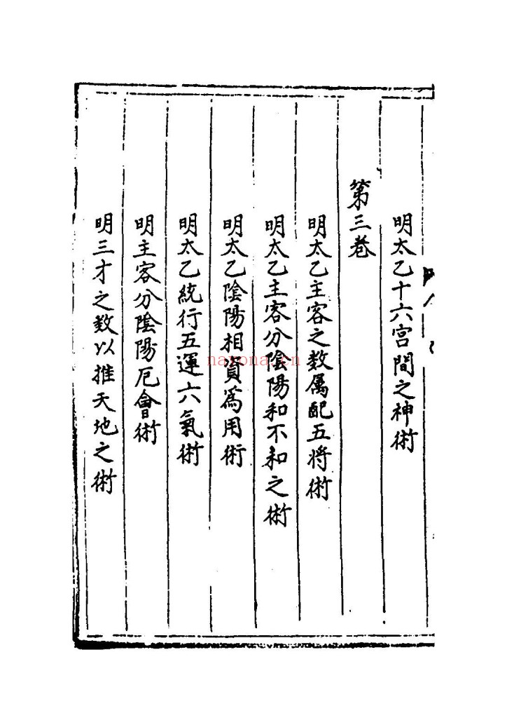 太乙统宗宝鉴PDF 20卷
