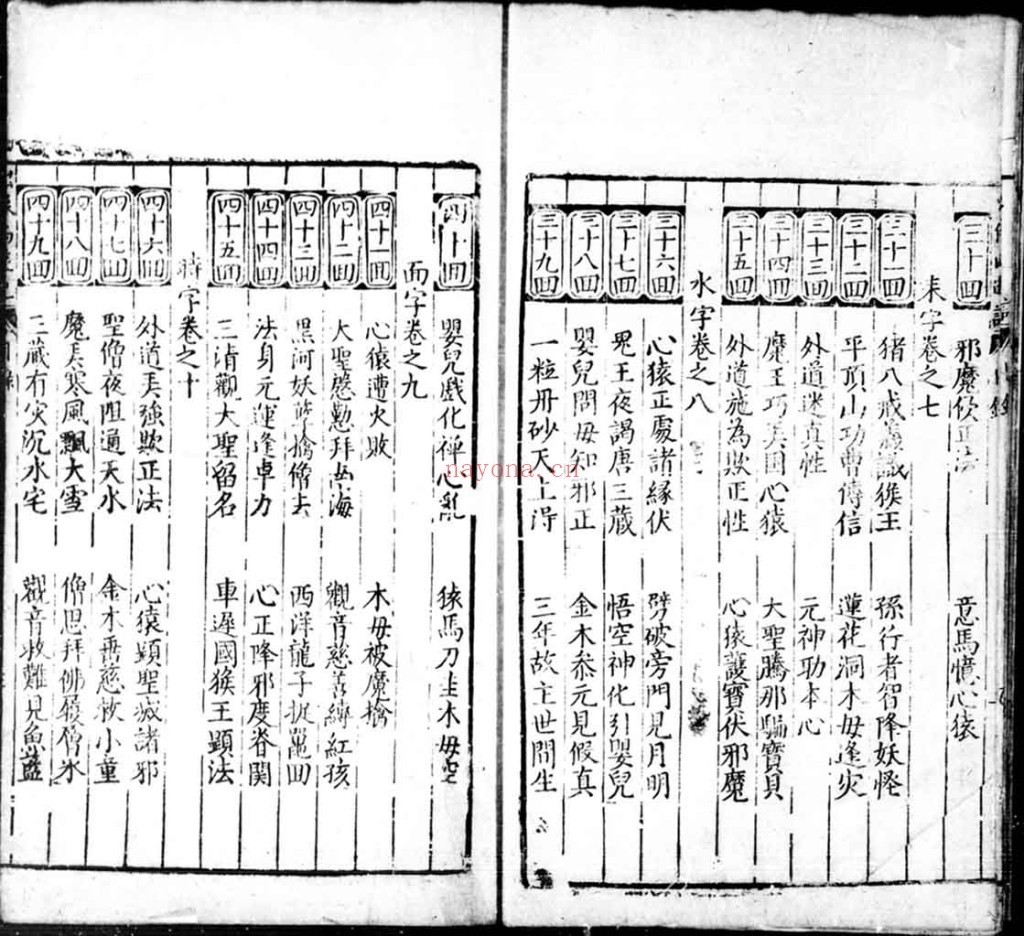 新刻出像官板大字西游记.PDF 二十卷一百回.明.吴承恩撰.明万历二十年金陵世德堂刊本