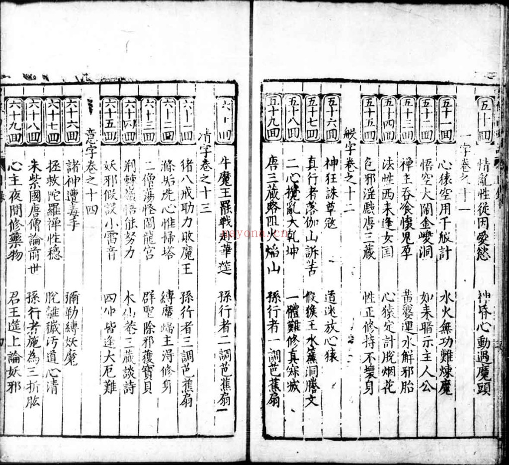新刻出像官板大字西游记.PDF 二十卷一百回.明.吴承恩撰.明万历二十年金陵世德堂刊本