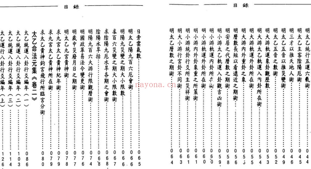太乙神数之命法元集PDF