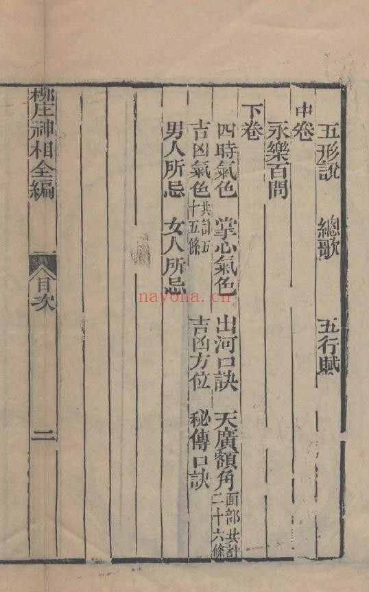 柳庄相法袁柳庄先生神相全编 上中下三卷pdf