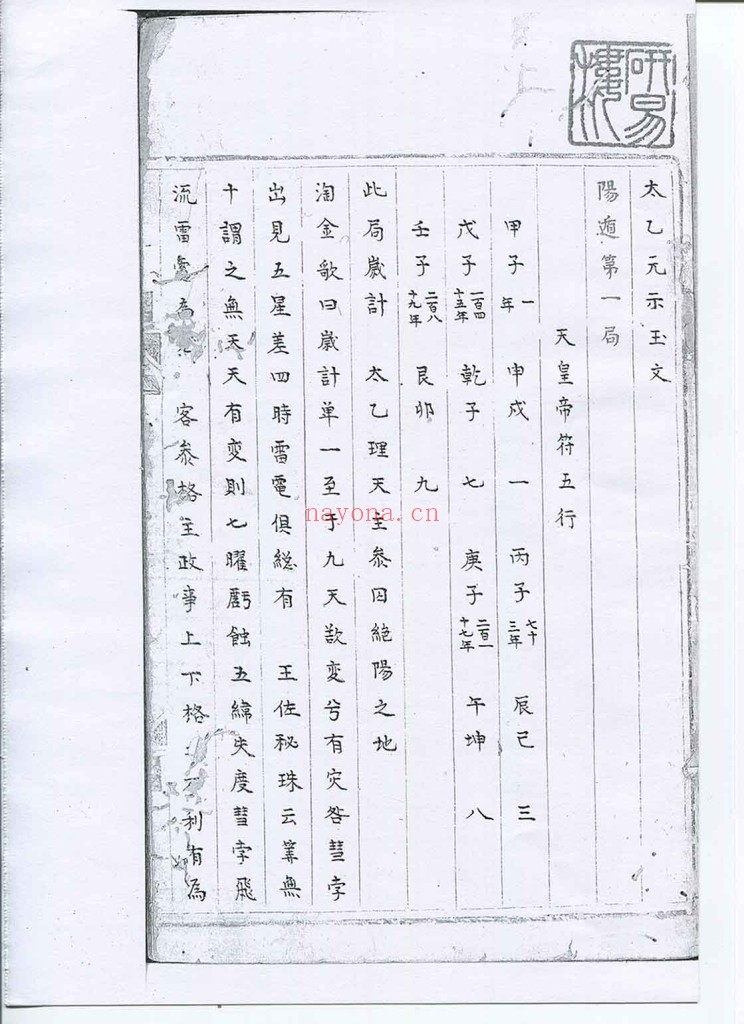 太乙元示玉文PDF