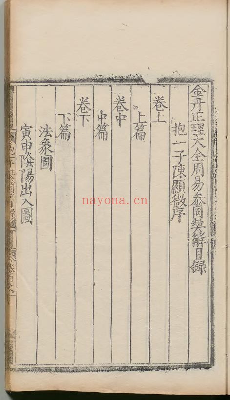 金丹正理大全24册.明嘉靖17年