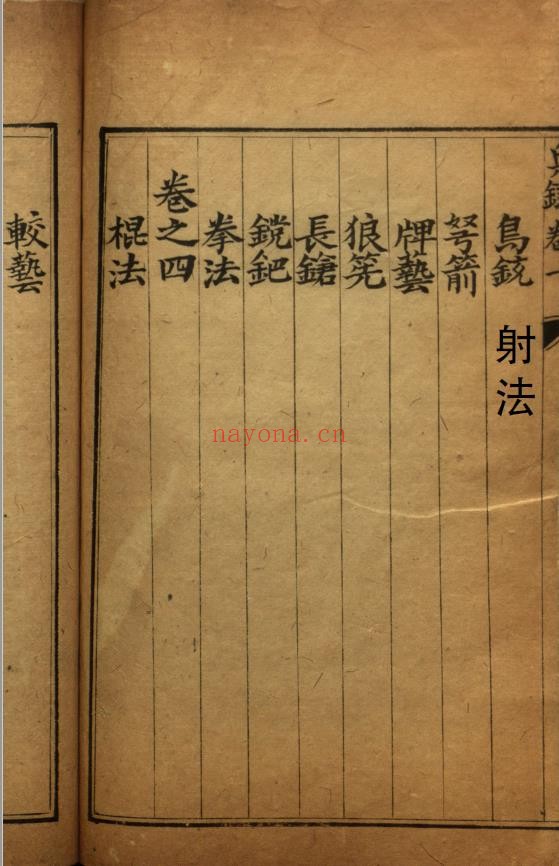 兵录-射法火铳刀法拳法棍法.明崇祯壬申五年.pdf