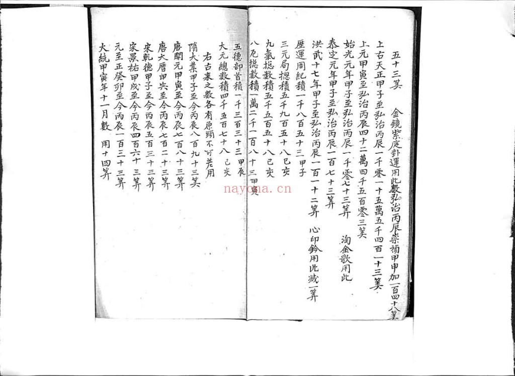 太乙会要PDF 清抄本