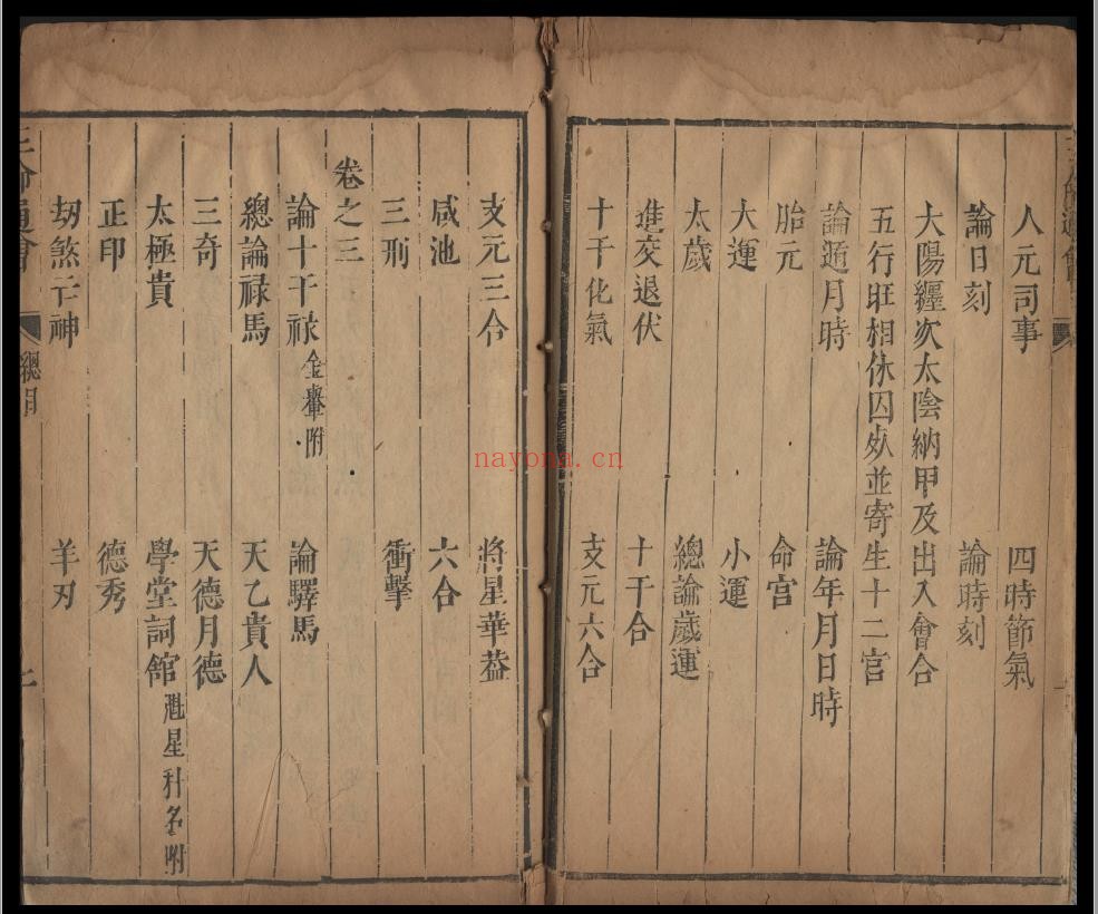 三命通会12卷.清朝雍正时期