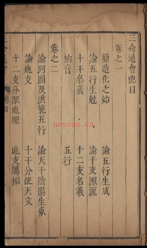 三命通会12卷.清朝雍正时期