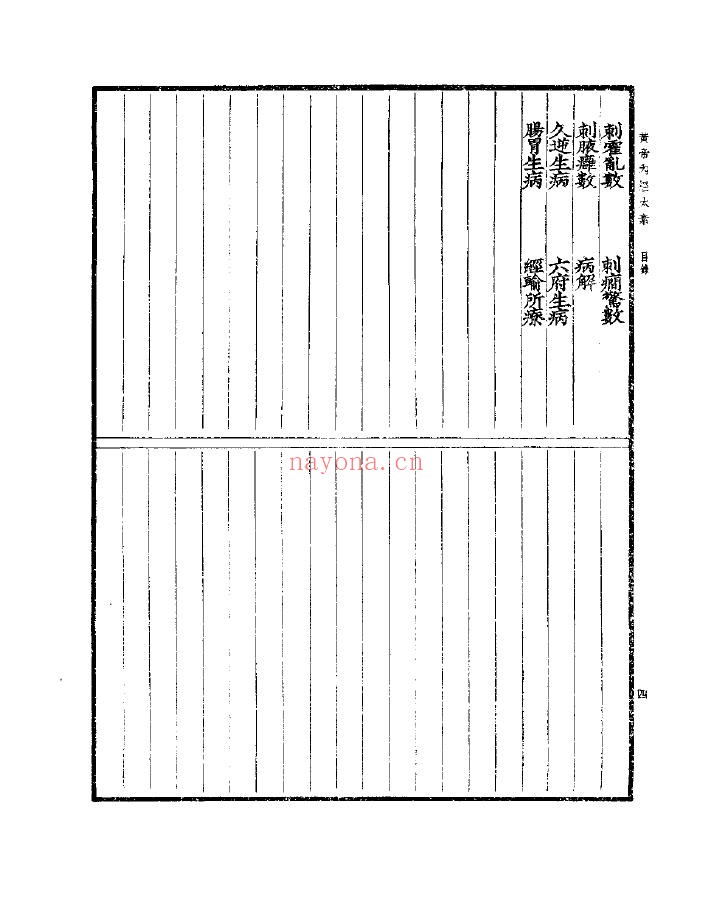 黄帝内经太素PDF