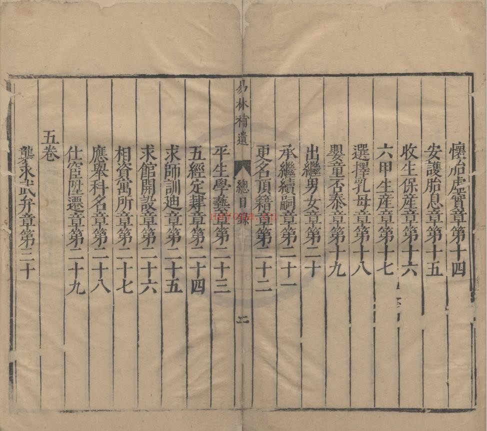 易林补遗十二卷 天一阁藏明刻本pdf
