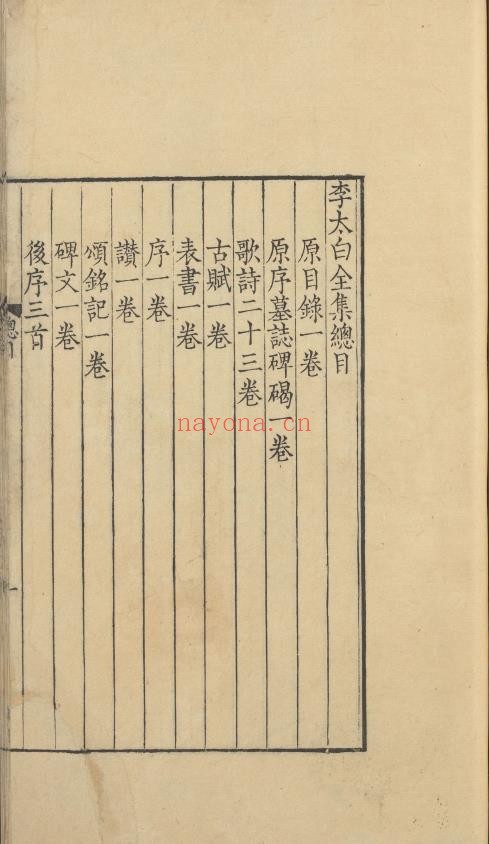 李太白文集.三十卷.李白撰