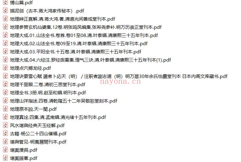 风水古籍36本pdf