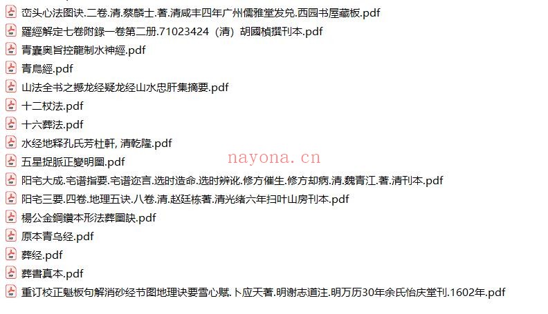 风水古籍36本pdf