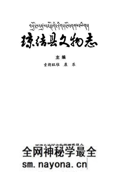 《《琼结县文物志》》.pdf电子版_西藏自治区志预览图1