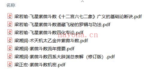 紫微斗数-梁氏7本