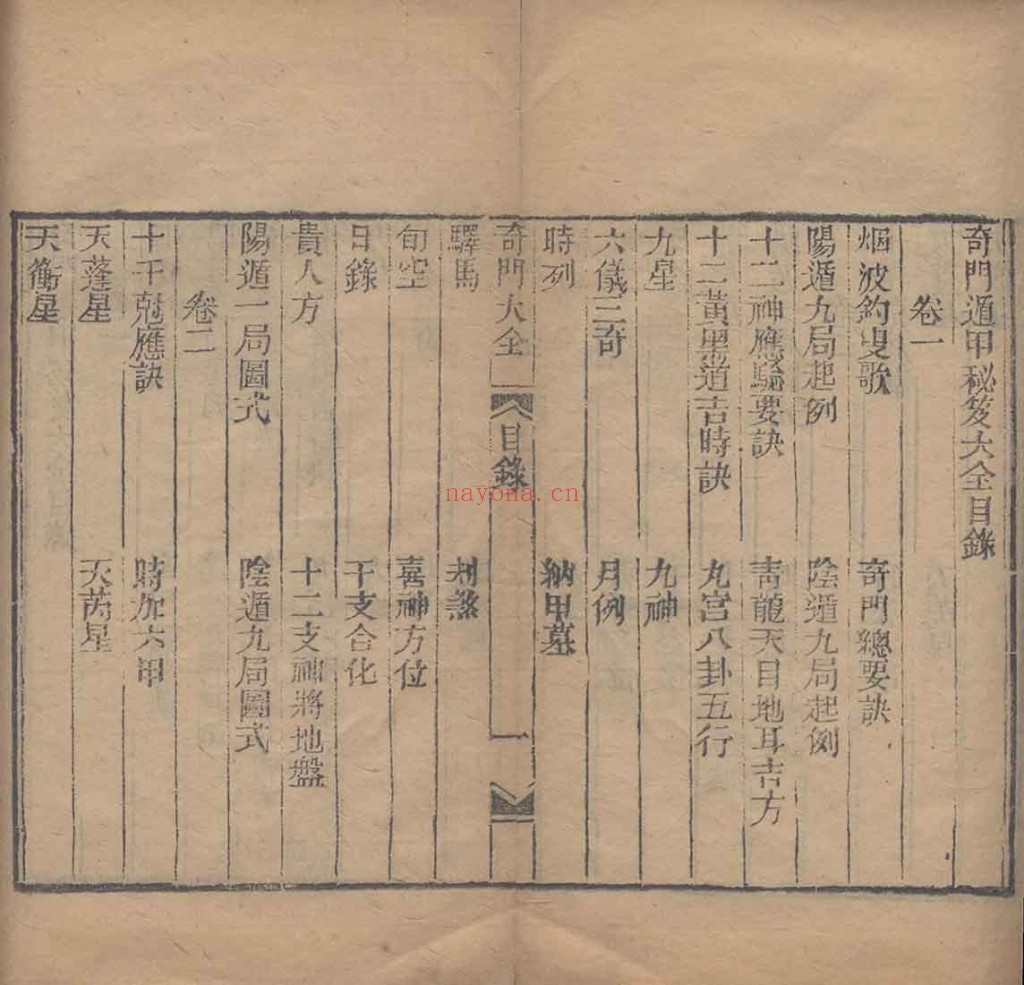 奇门遁甲秘笈大全.题明.刘伯温辑.三十卷.清代省思堂刊本PDF