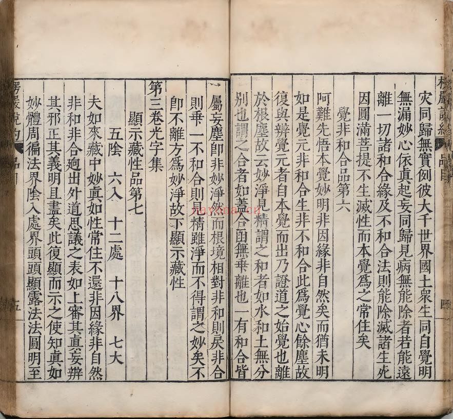 楞严述旨4册.陆西星.东派人元丹法创始人