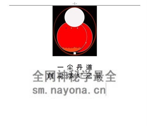 K2170一尘丹道燃灯法脉PDF电子书（460页）