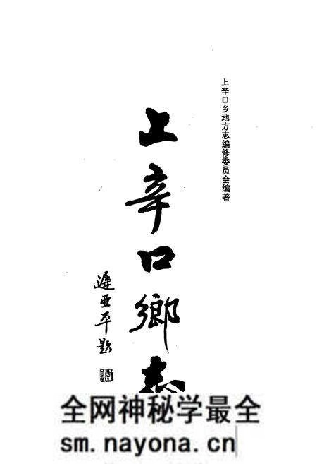 《上辛口乡志》.pdf电子版_天津市志预览图1