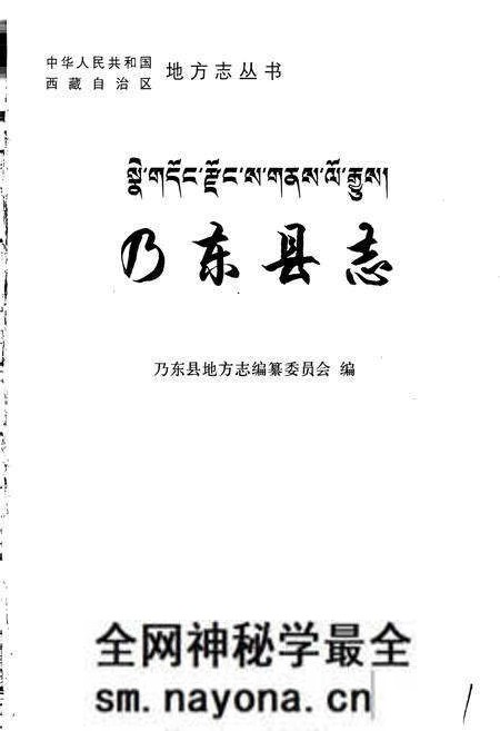 《乃东县志》.pdf电子版_西藏自治区志预览图1