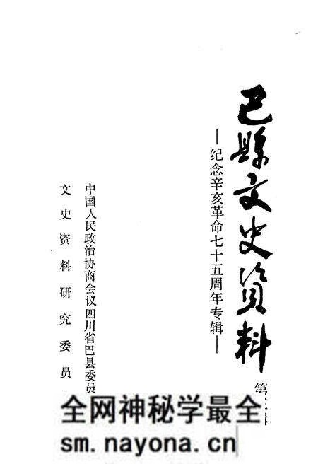 《巴县文史资料(第三辑)》.pdf电子版_四川省志预览图
