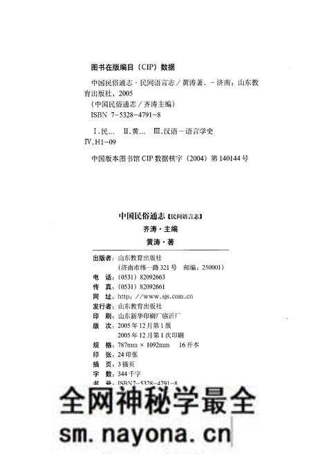 《中国民俗通志 民间语言志》.pdf电子版_其他志预览图2