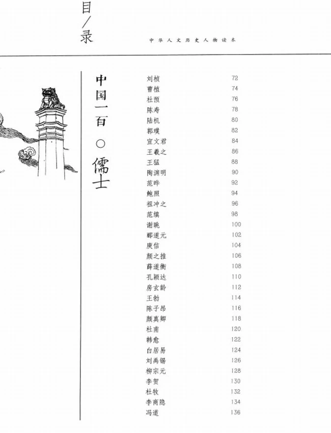 中国一百儒士插图