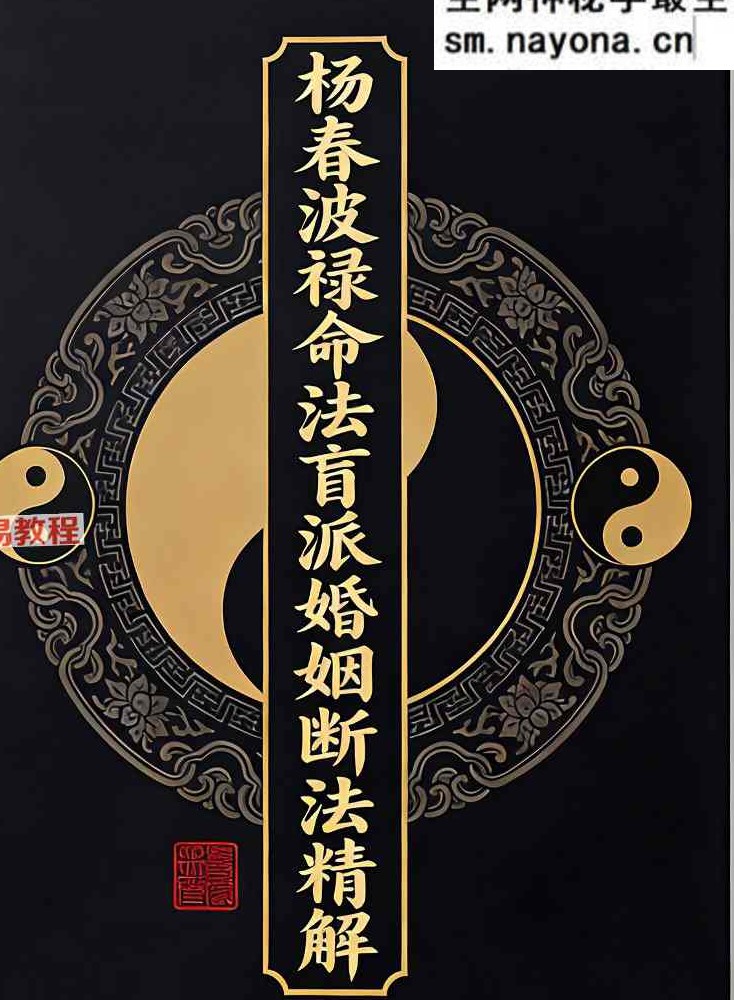 杨春波盲派婚姻断法A4黑白铜版【原版】.pdf 227页