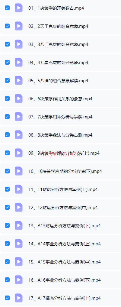 舒涵奇门决策学传承人研修班60集视频+课件