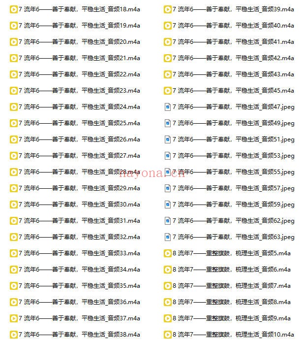 小卫数字流年流月专栏音频+课件 数字预测