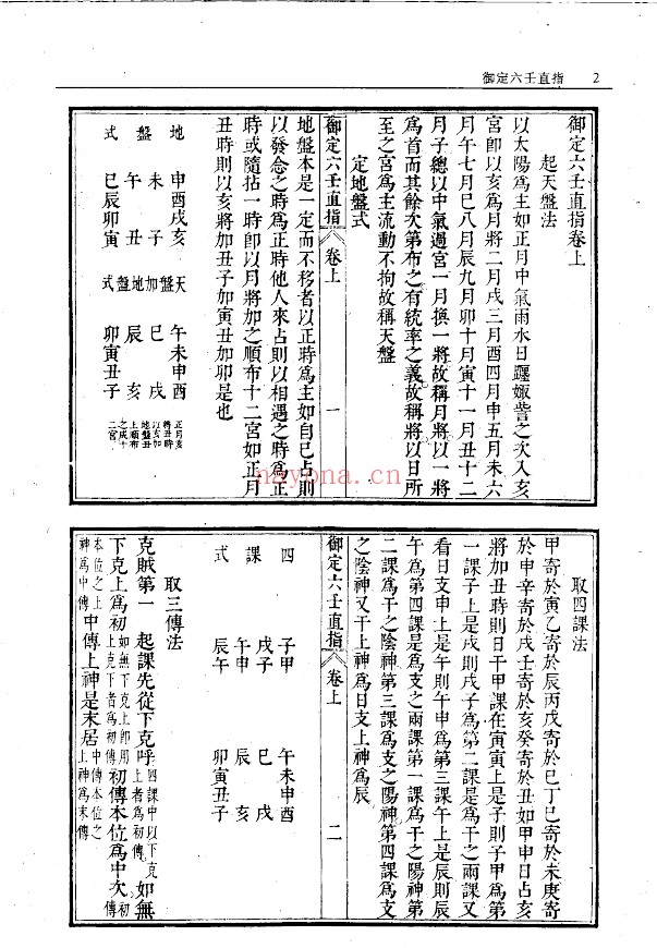御定六壬直指 故宫藏本原本pdf