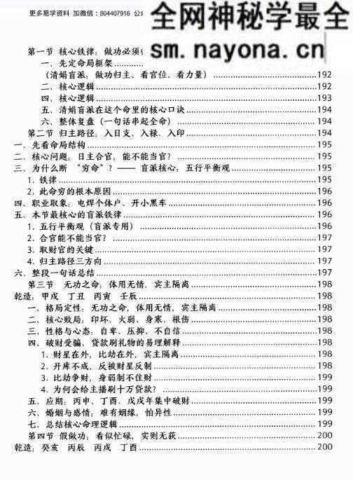 杨清娟顶级命理 家里家外 盲派断命 唯重做功 214页.pdf