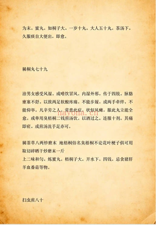 古方汇编79页PDF 中医古方