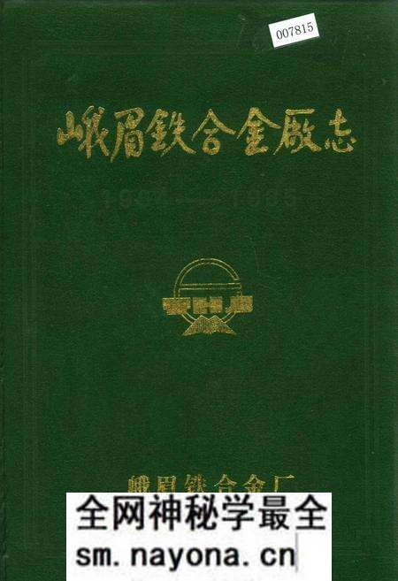 《峨眉铁合金厂志》.pdf电子版_四川省志预览图